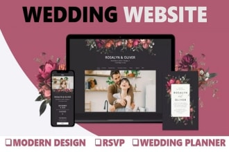 design your wedding website