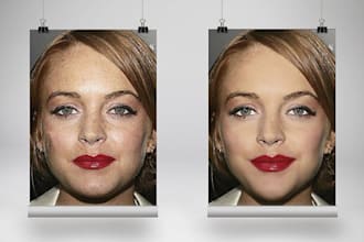glamorously airbrush retouch your photo