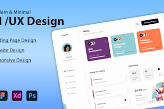 create website or mobile app UI UX designs website mockups and figma designs