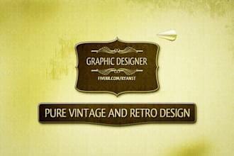 design Pure Vintage Retro Style Logo or Badge