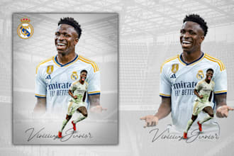 design a professional advertising sports flyer or poster