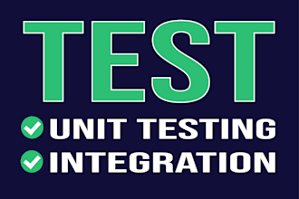 write unit tests, integration tests for java spring project