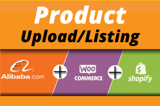 upload products on your shopify, amazon and woocommerce store