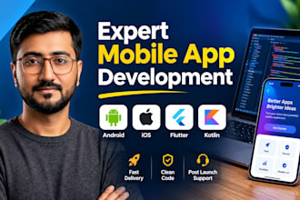 develop android and ios mobile apps with kotlin and flutter
