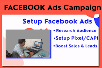 run facebook ads campaign and organic promotion