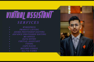 be your personal virtual assistant VA for 2 hours