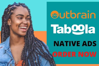 create setup  taboola outbrain native ads campaign