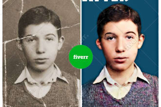 professionally repair restore and colour old photos