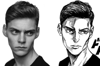draw manga style illustrations from your photos