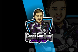 design a modern mascot or esports logo for your team