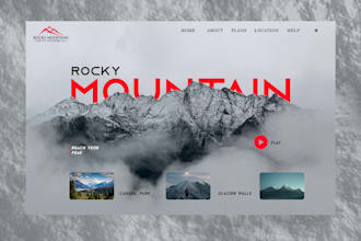 design unique home page for a website within 12 hours
