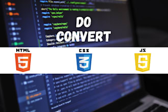 convert psd, xd to html5, bootstrap5 and wordpress with full responsive