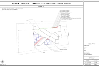 design solar pv, battery, and ev charger permit plans