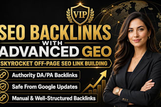 skyrocket offpage SEO backlinks and GEO service with authority da link building