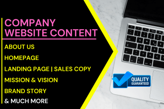 write engaging company intro, a powerful vision and mission statement