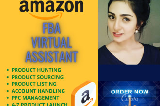 be your amazon fba virtual assistant, amazon consultant VA