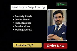 do real estate skip tracing for business