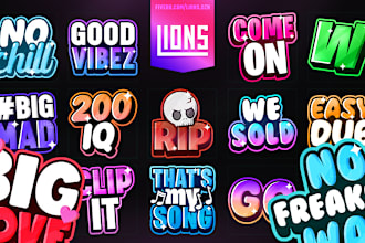 make incredible custom twitch, tiktok text emotes in 24hrs