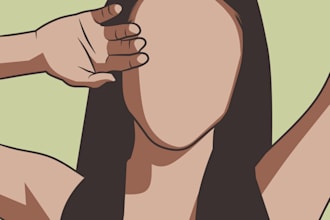 draw your portrait into an amazing cartoon minimalist