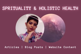 write well researched content on spiritual healing