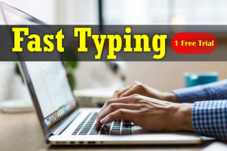 do a fast copy typing job, retype scanned pdf documents to ms word