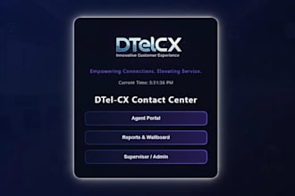 provide dtelcx contact center fully customized vicidial