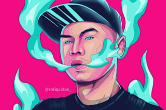 make your photo into pink style vektor
