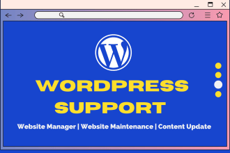 update and manage wordpress website maintenance