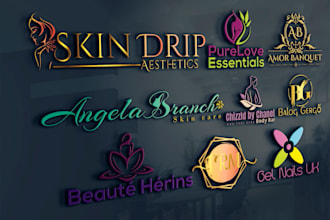 be do beauty spa salon logo
