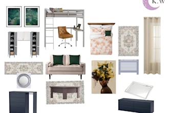 decorate your space or studio apartment using mood boards