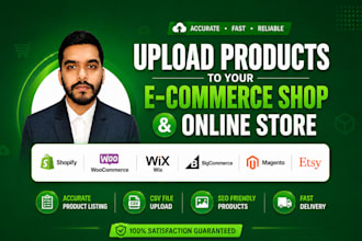upload products to your ecommerce shop and online store