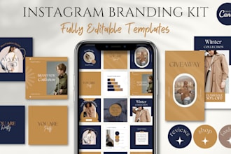 design signature instagram branding kit