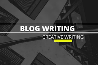 write blog post and content writing