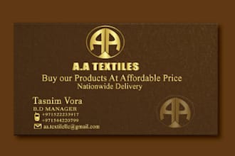 do luxury professional business card design
