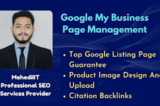 rank google my business page top listing on map
