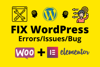 fix any wordpress issues with elementor and fix CSS issues