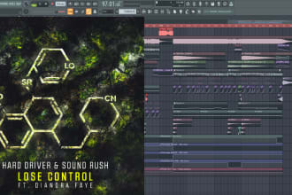 hard driver sound rush ft diandra faye lose control fl studio remake flp