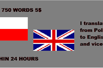 translate english to polish and vice versa