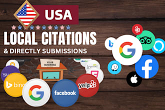 do 350 live USA local citations and directory submission for local SEO