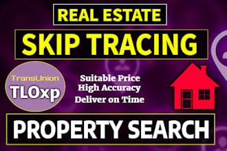 do skip tracing for real estate