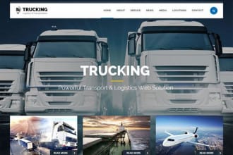 build logistics, cargo, freight broker, dispatch,transportation,trucking website