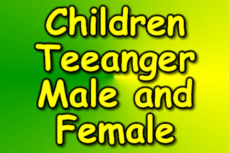 do male and female children voices
