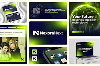 design logo with corporate brand identity guidelines and brand book