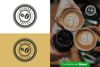 design modern coffee shop logo in 48 hours