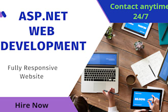develop any professional website on asp net