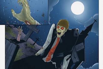 draw a manga or comic page for you