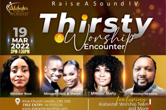 design church, podcast, concert and conference event flyer