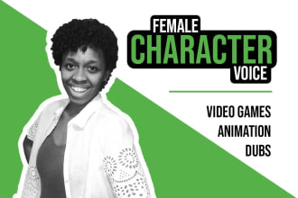 be the voice of your animated or video game character