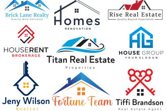 design attractive realtor and property logo