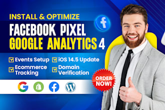 setup meta facebook pixel shopify, conversion API, ga4, GTM, fix pixel wordpress